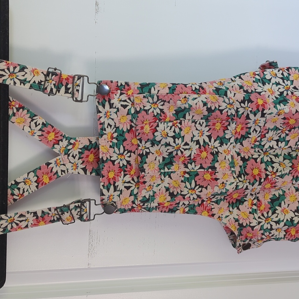 NWT Piper & Scoot floral overalls small